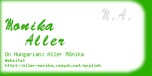 monika aller business card